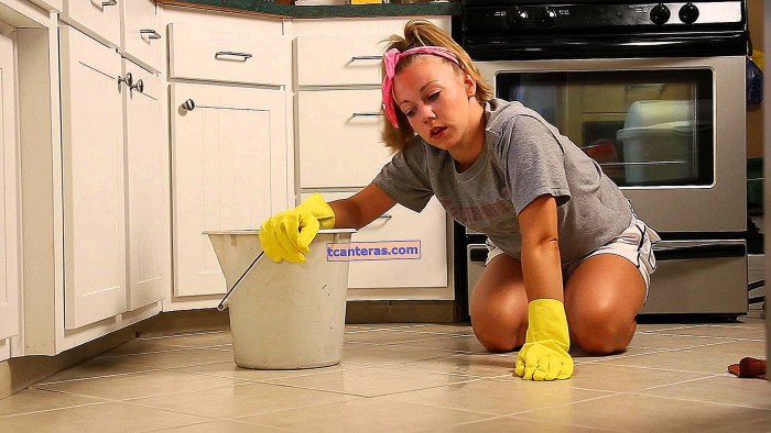 Woman for cleaning