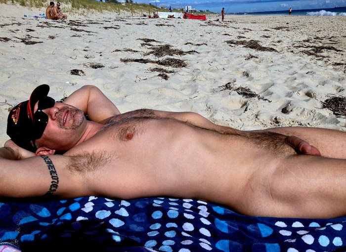 Naked Russian guys on the beach