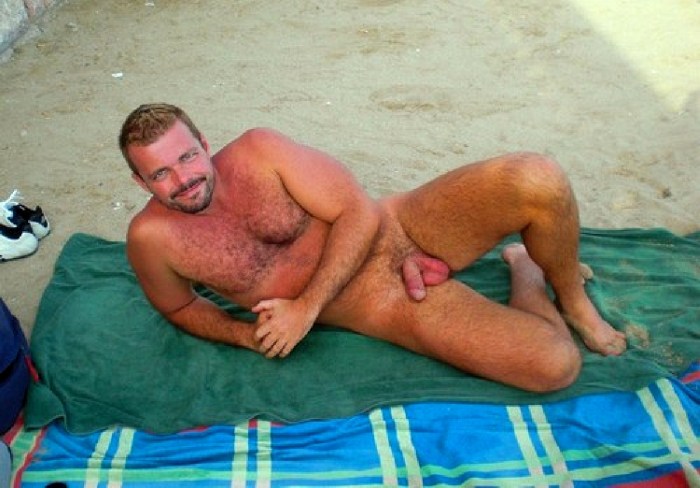 Spying on Naked Men at the Nudist Beach 8 x