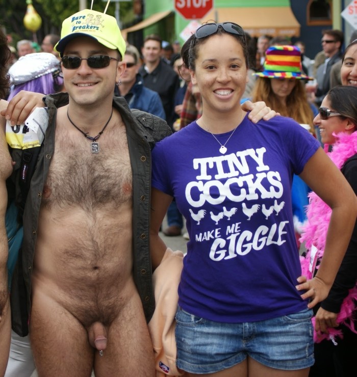 Wife and husband dressed and undressed