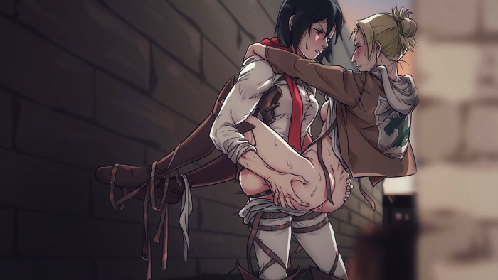 Attack of the Titans Eren and History Hentai