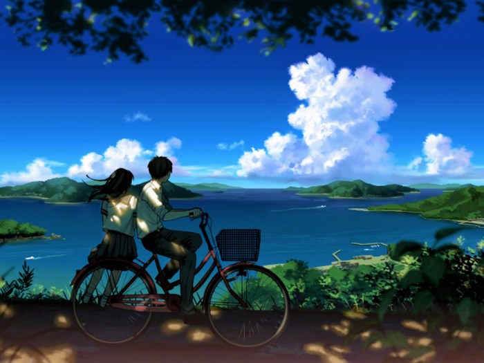 Romantic anime landscapes