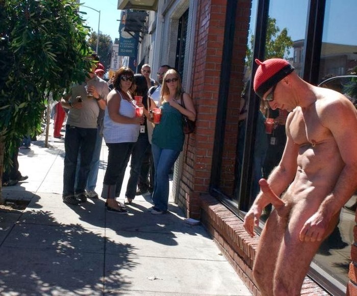 Dressed and undressed man