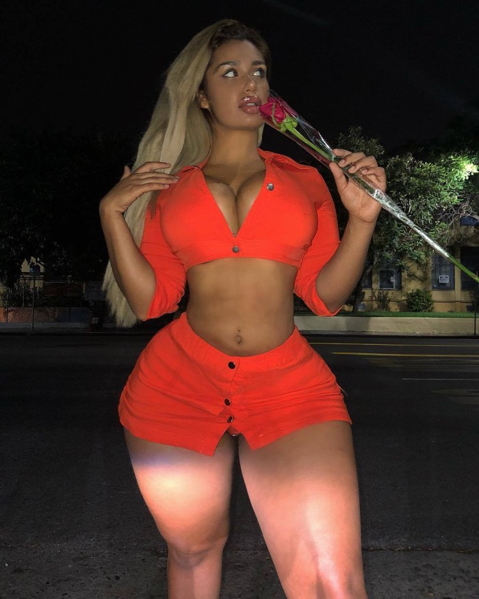 Amirah dyme in a swimsuit