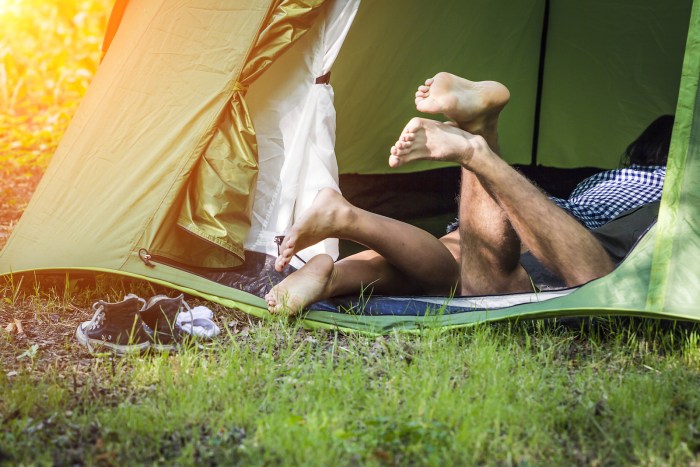 Fucked a girl in a tent