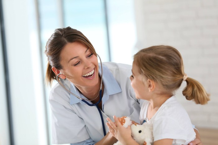 Doctor and child