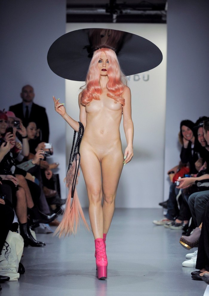 Topless catwalk