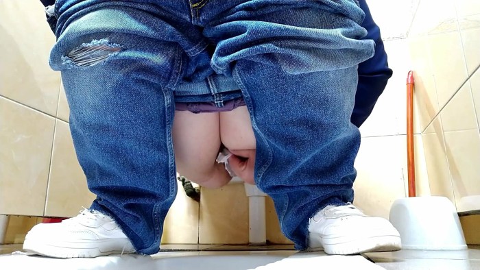 Hidden camera in women's toilet