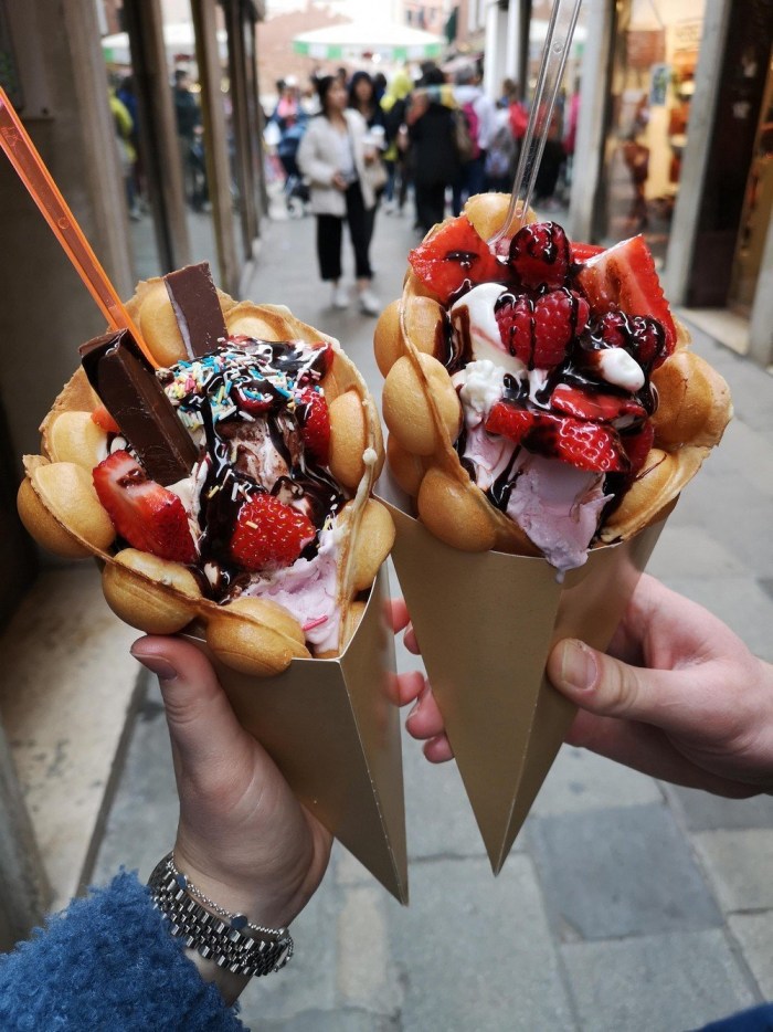 Ice cream in Waffle