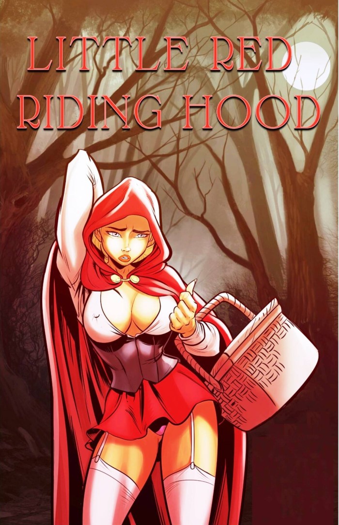 Comic book Little Red Riding Hood