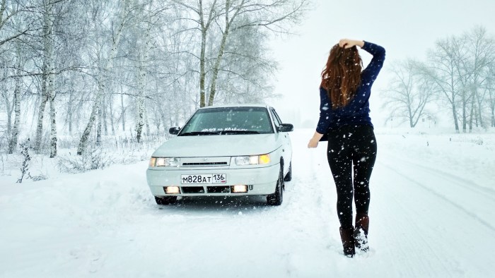 VAZ 2110 and girls
