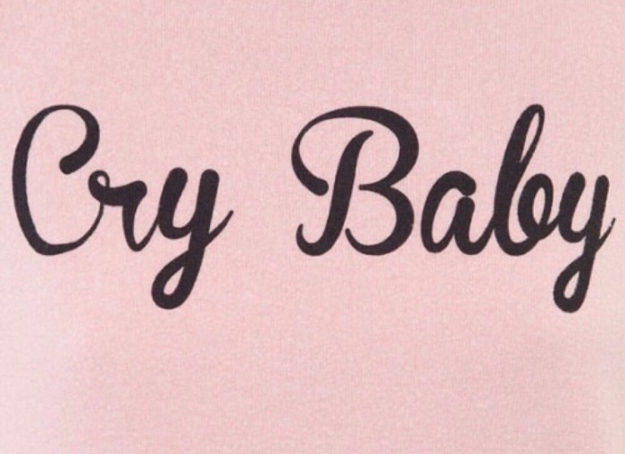 Crybaby inscription