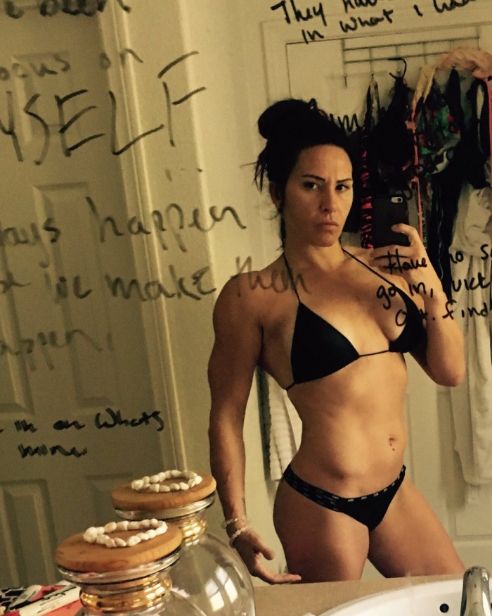 Cat Zingano in a swimsuit