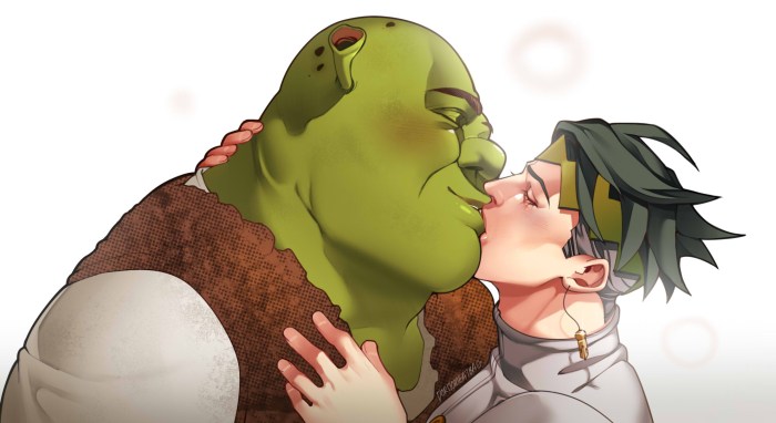 Kishiba Rohan and Shrek
