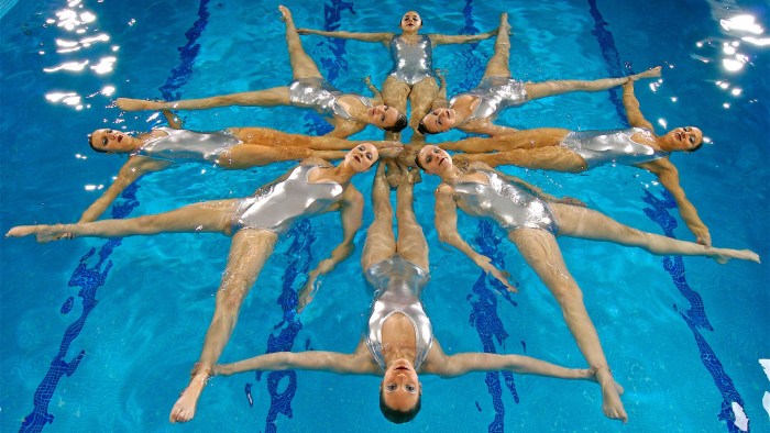 Russian synchronists at the Olympics in Rio