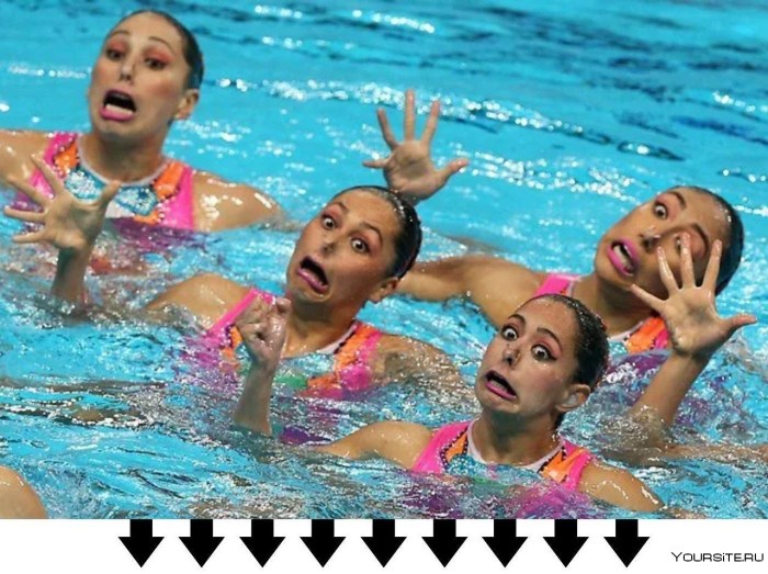 Synchronized swimming piquancy
