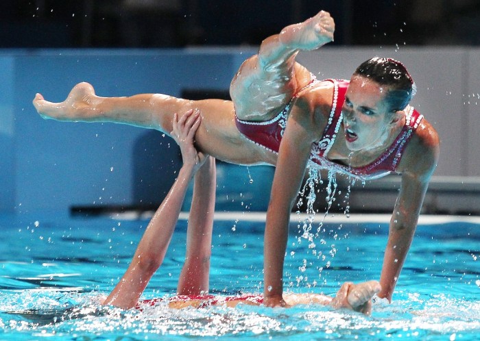 Gymnastics under water