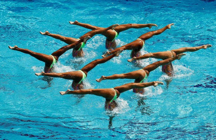 Synchronous swimmers