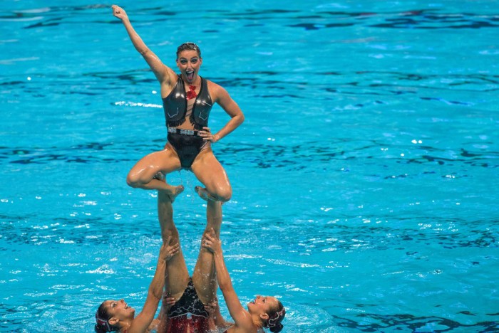 Dancing in water sport
