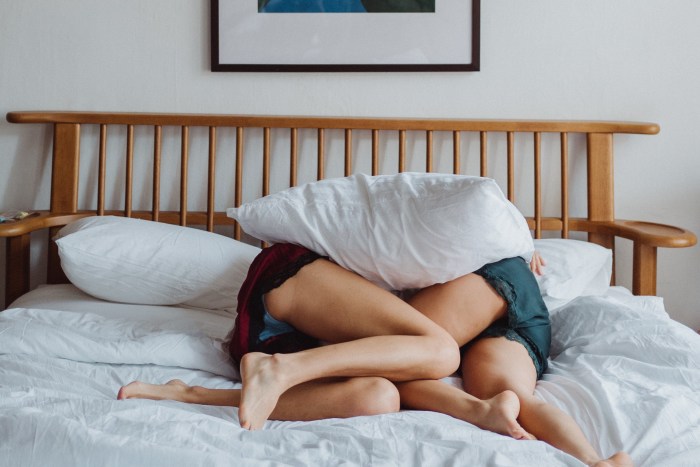 A couple in bed