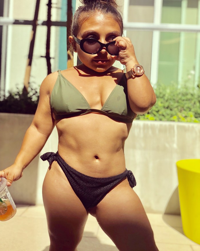 Girls dwarfs in swimsuits