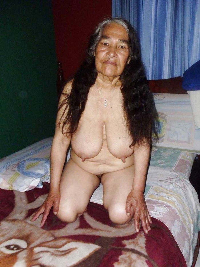 Naked dead old women