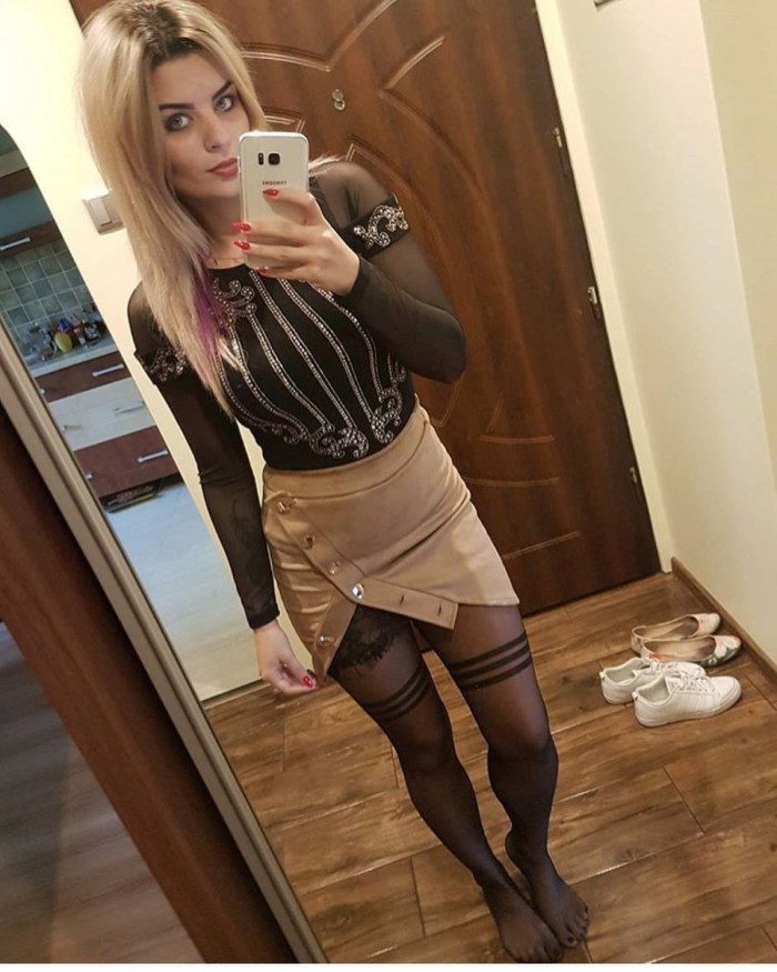 Crossdresser in silk