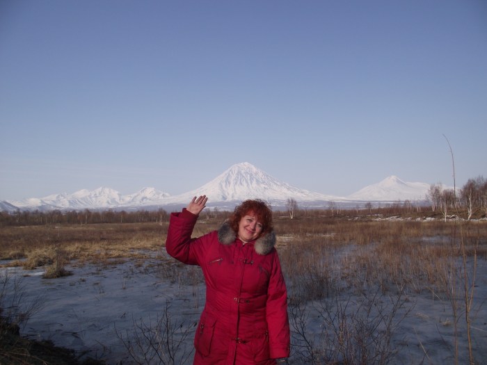 Volcano eruption Klyuchevskaya Sopka 2020