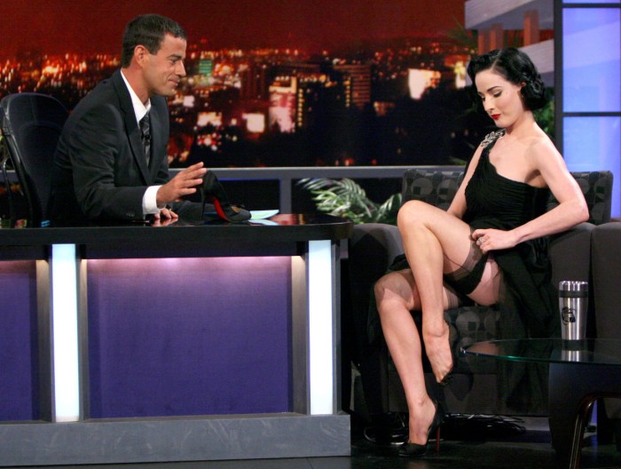 Dita von teaz legs TV