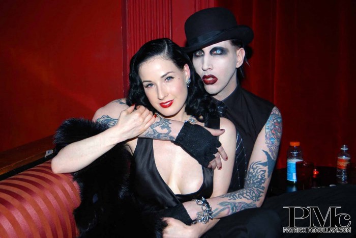 Dita von Tiz and Marilyn Manson