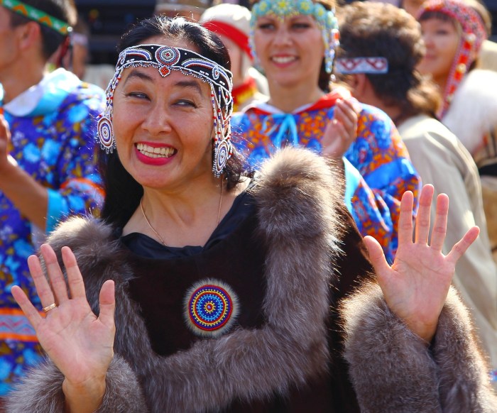 Nivhi indigenous residents of Sakhalin