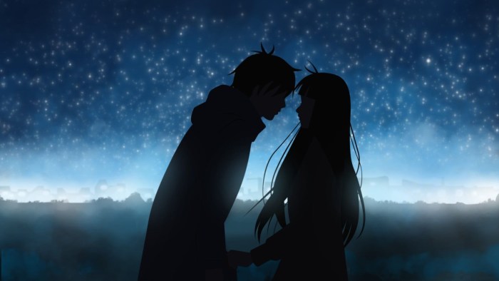 Anime night romance