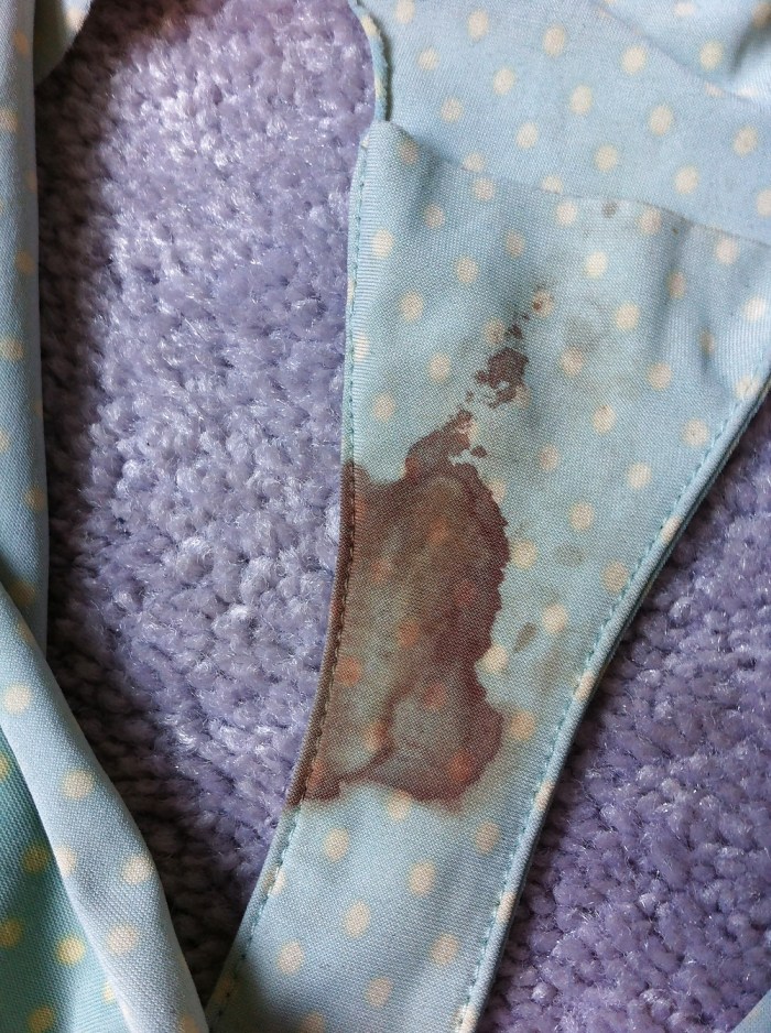 Dirty panties close -up