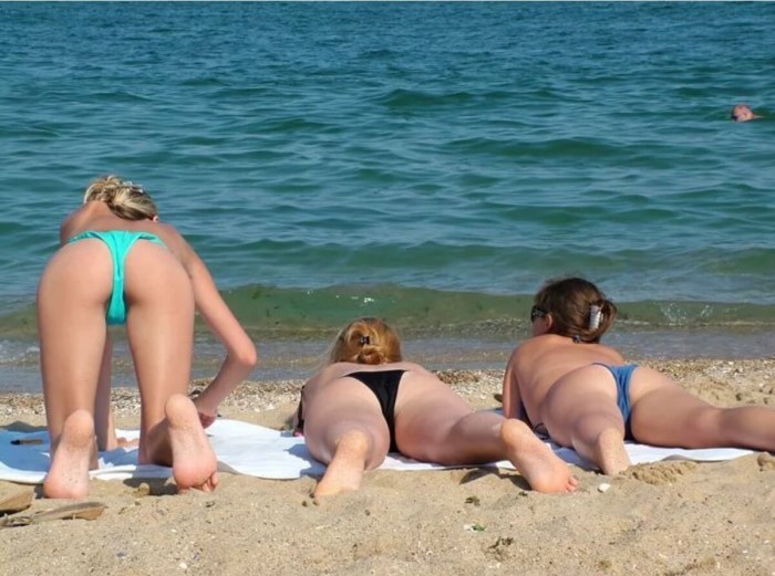 They caught on the beach