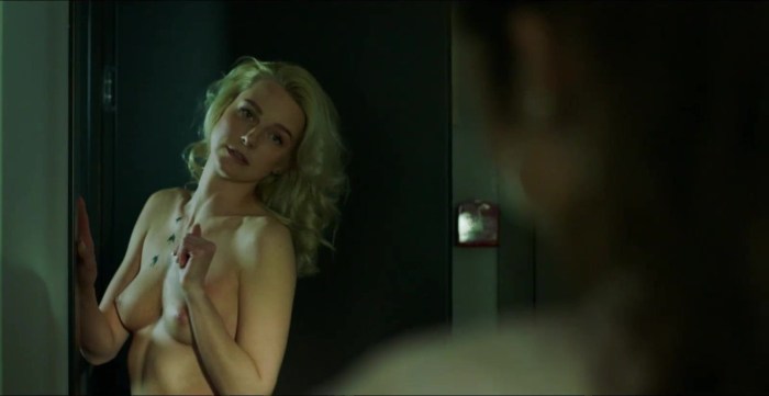 The naked priest of Larisa Belogurova in the film "Island of the dead ships",