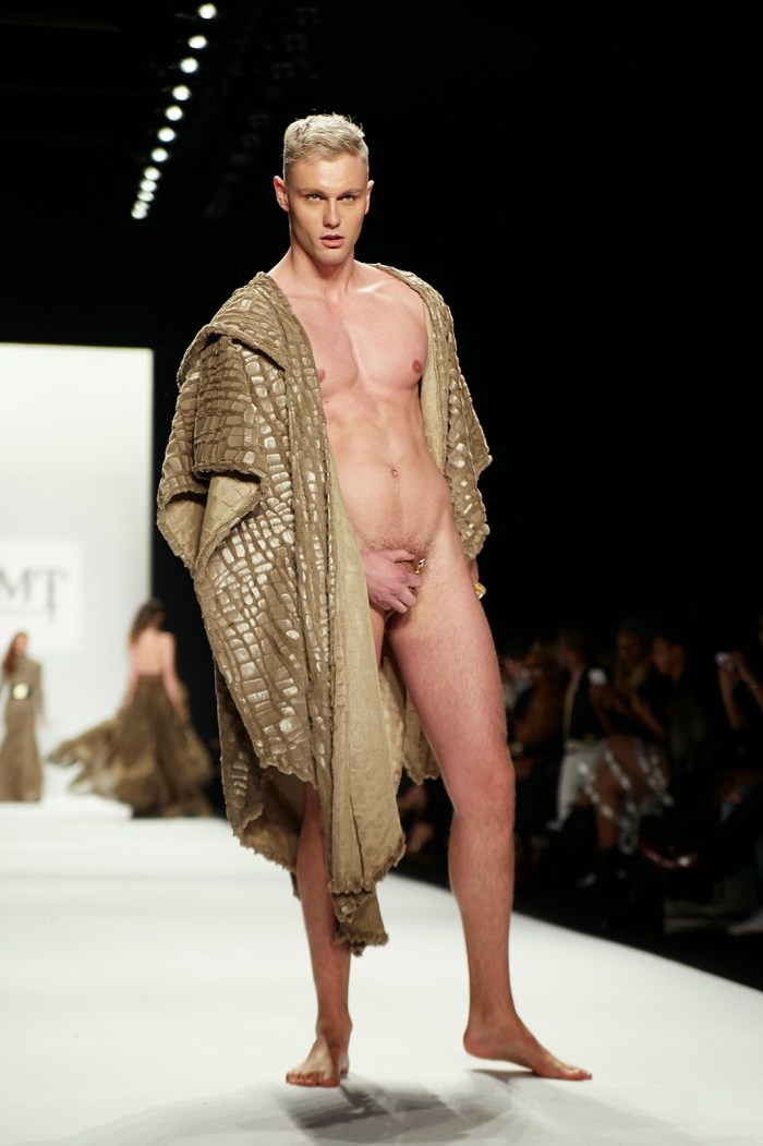 Naked models before showing