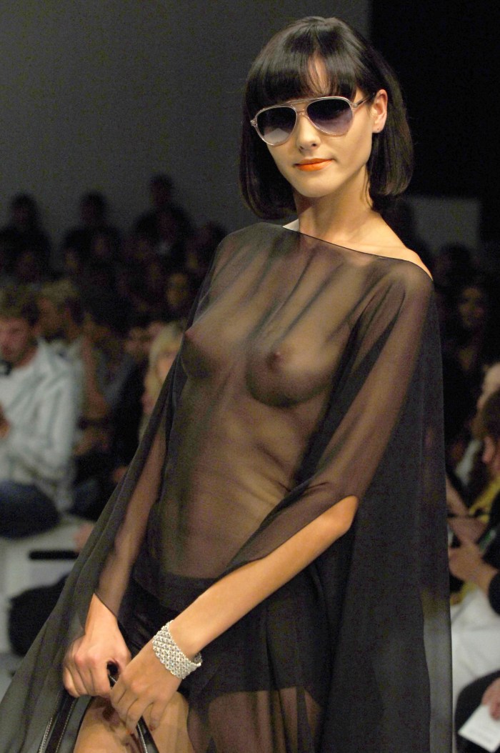 Fashion show with naked people
