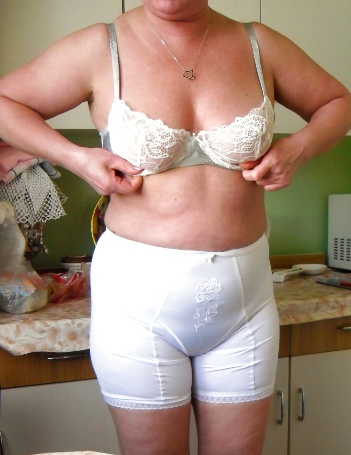 Elderly ladies in underwear