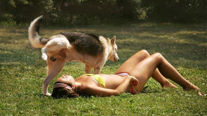 Girl and dog joke