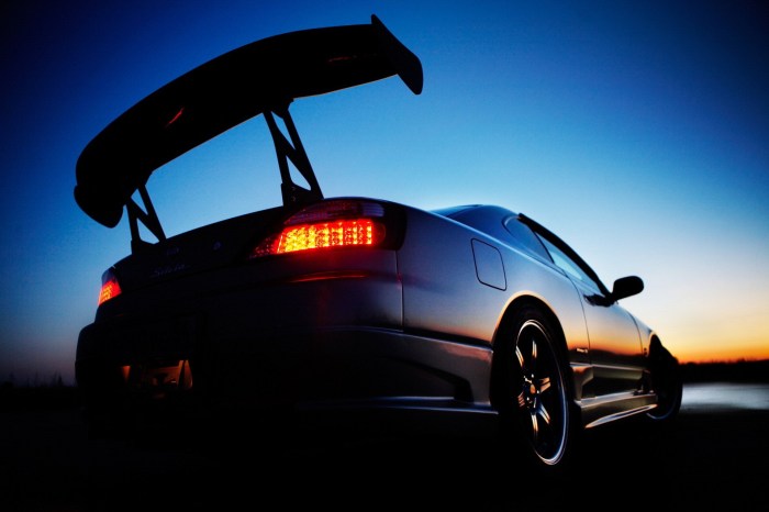 Nissan Silvia S15 at night
