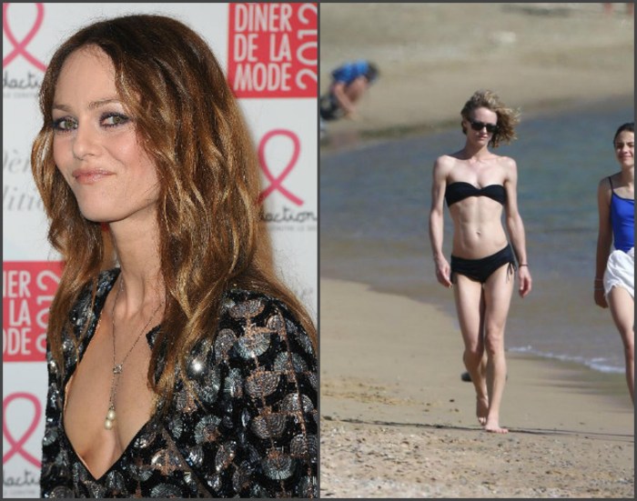 Vanessa Paradis 2022 in a swimsuit