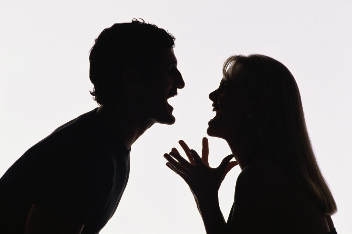 People scream at each other