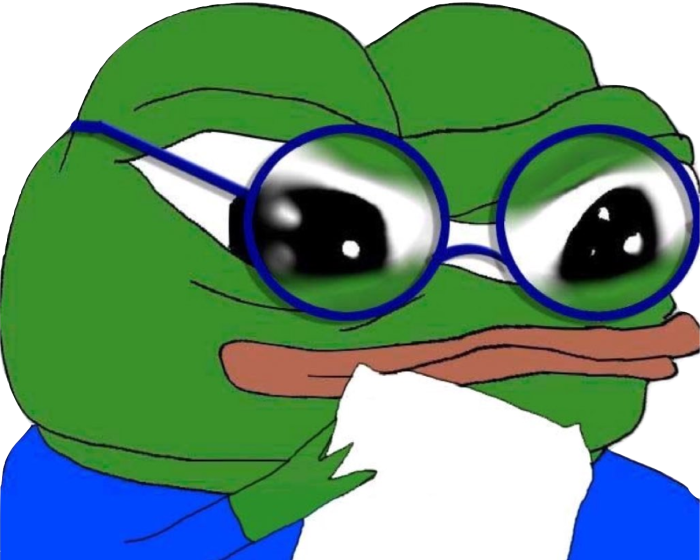 Pepe with glasses