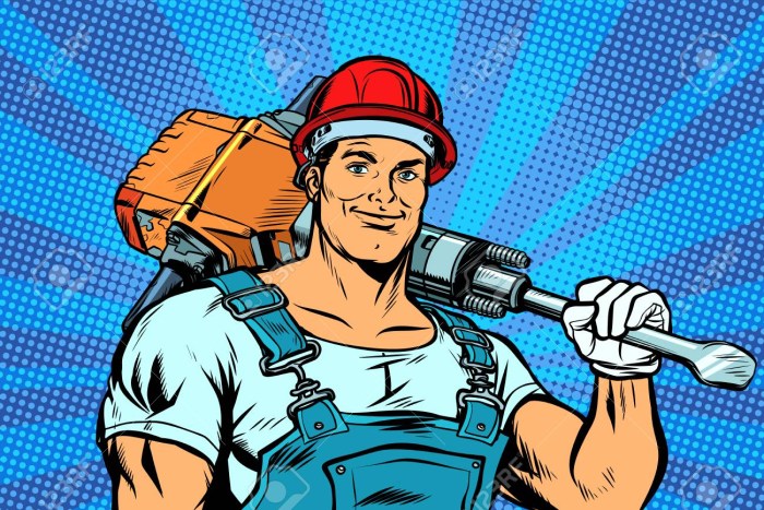 Construction helmet with tools