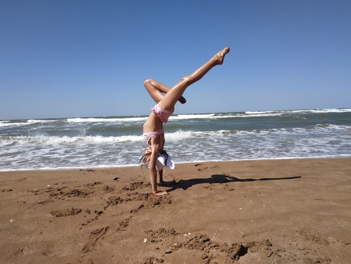 Fattakhova on the beach
