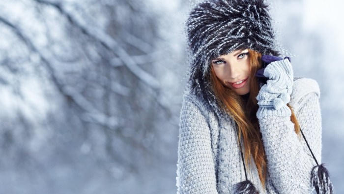 Girl in winter