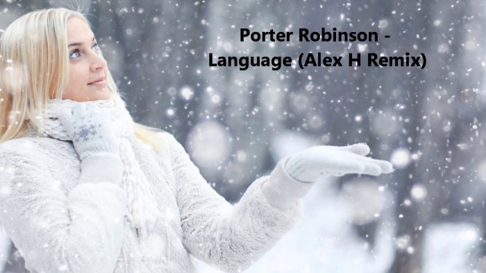 Blonde and snowflakes