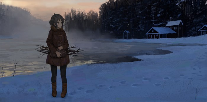 Atmospheric winter art