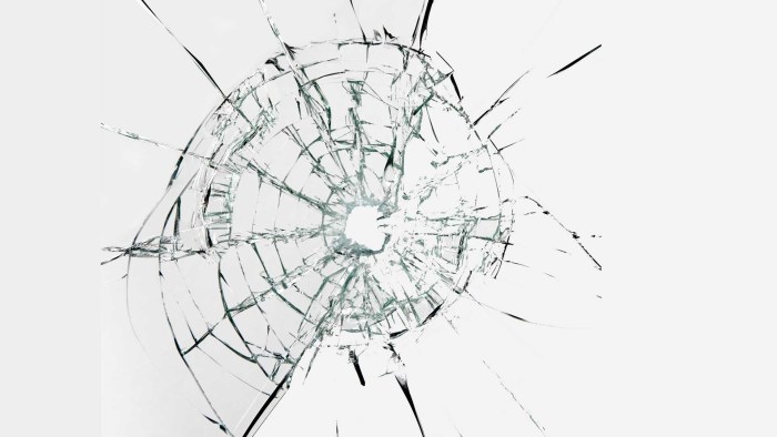 Crack on the glass
