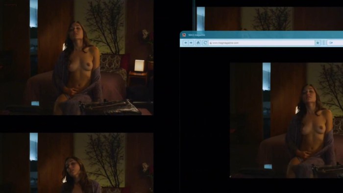 Huge boobs in the window